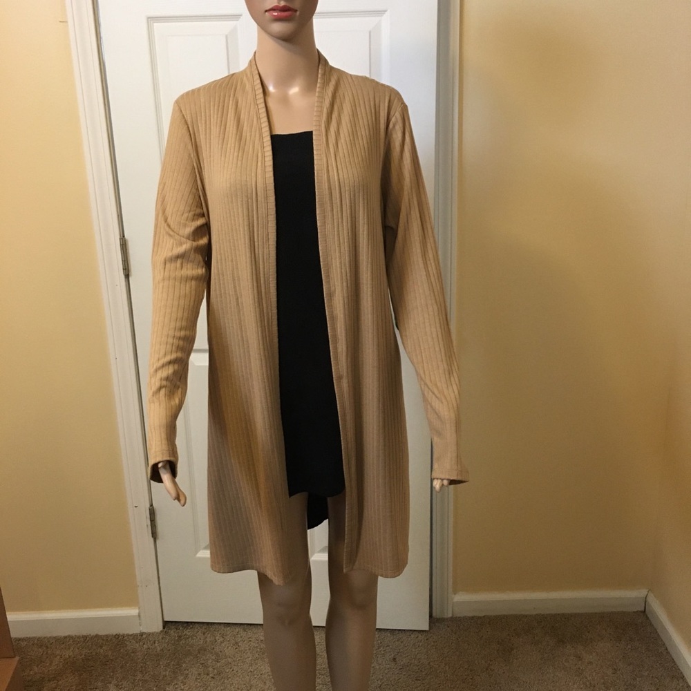 New Directions Ribbed Cardigan (new; never worn)